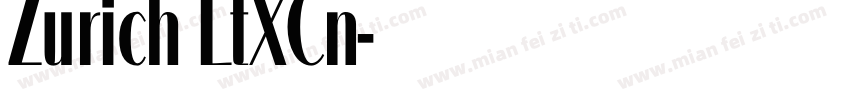Zurich LtXCn字体转换